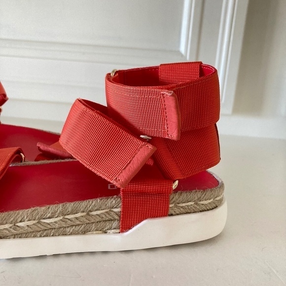 NWOT Silent D Anthropologie Trevor Gladiator Red Hook & Loop Strappy Sandals 36 - Picture 3 of 7